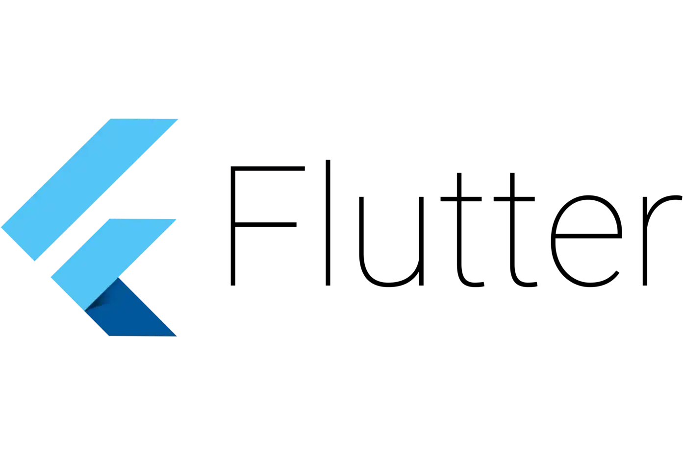 The flutter logo